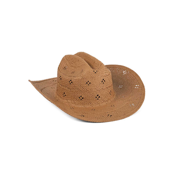 Desert Rose - Straw Cowboy Hat in Tan