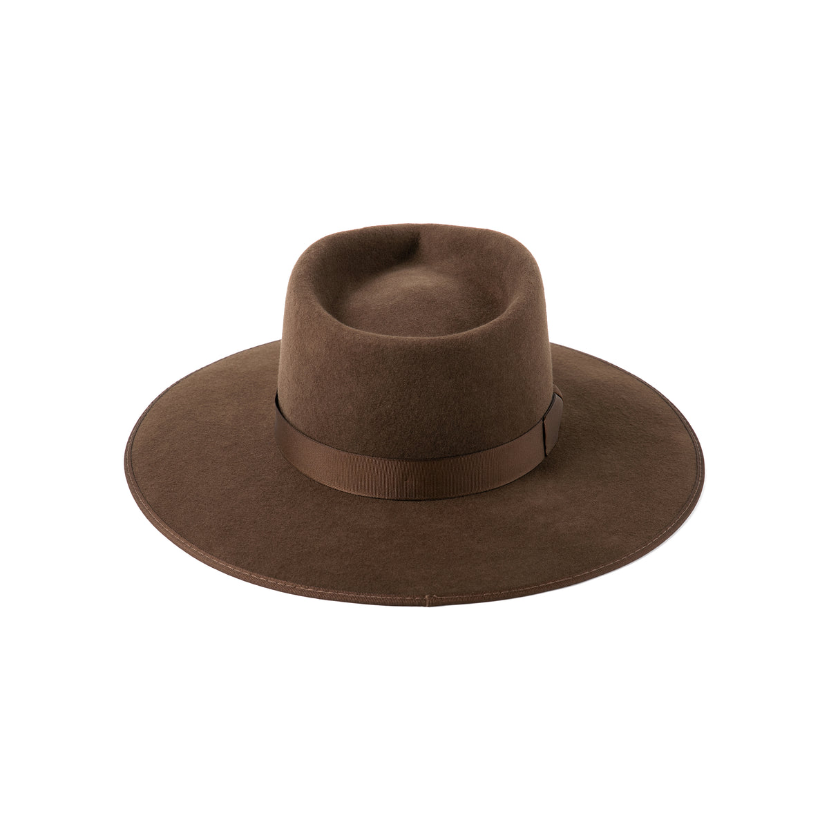 Lack of Color Brown Wool Fedora Hat Lack of Color Zulu Tan Brown Australian Wool Wide Brim  main image 3