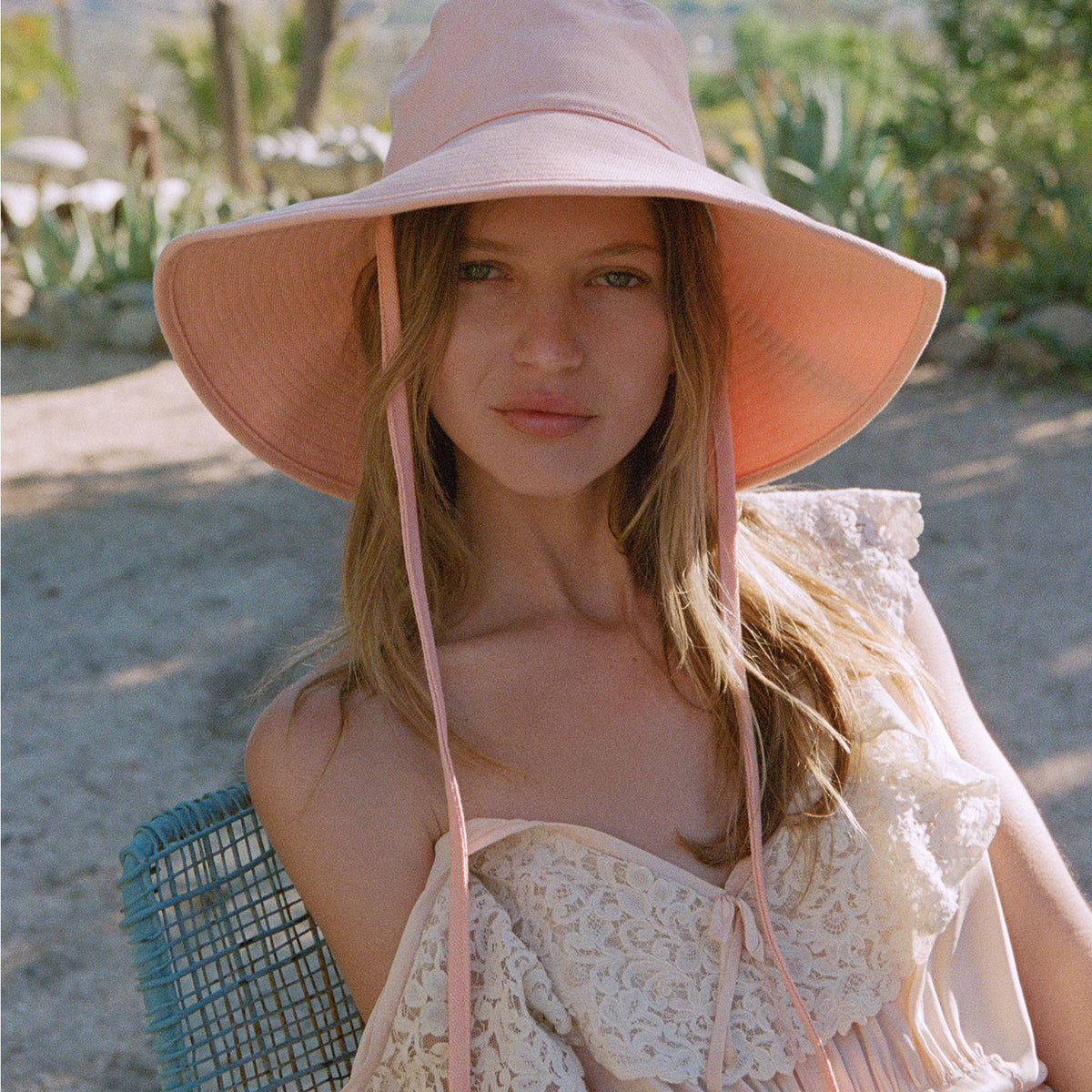 Lack Of Color Blush-Peach Bucket Hat Lack of Color | Wave Bucket Hat in Pastel Pink| FashionPass main image 3