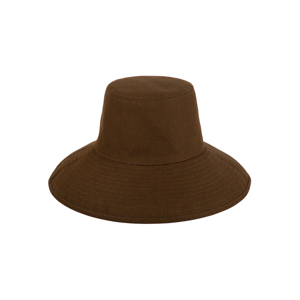 Holiday Bucket - Cotton Bucket Hat in Brown