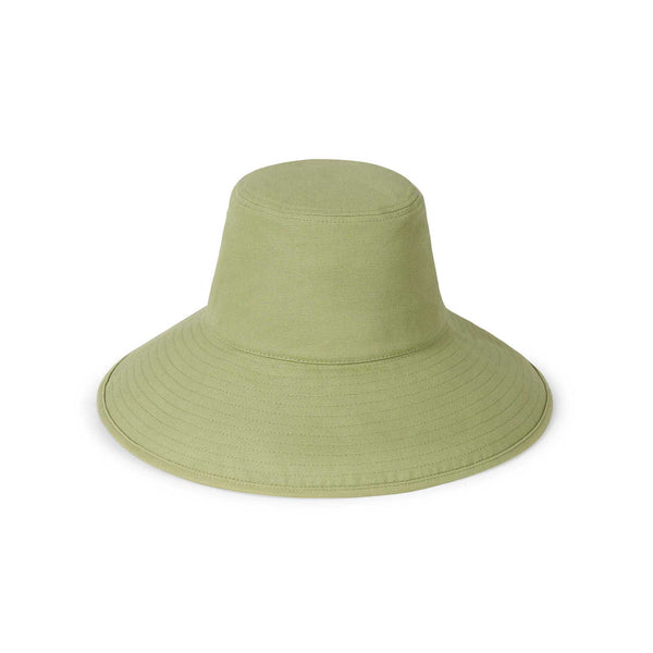Pistachio green Holiday Bucket hat with wide brim