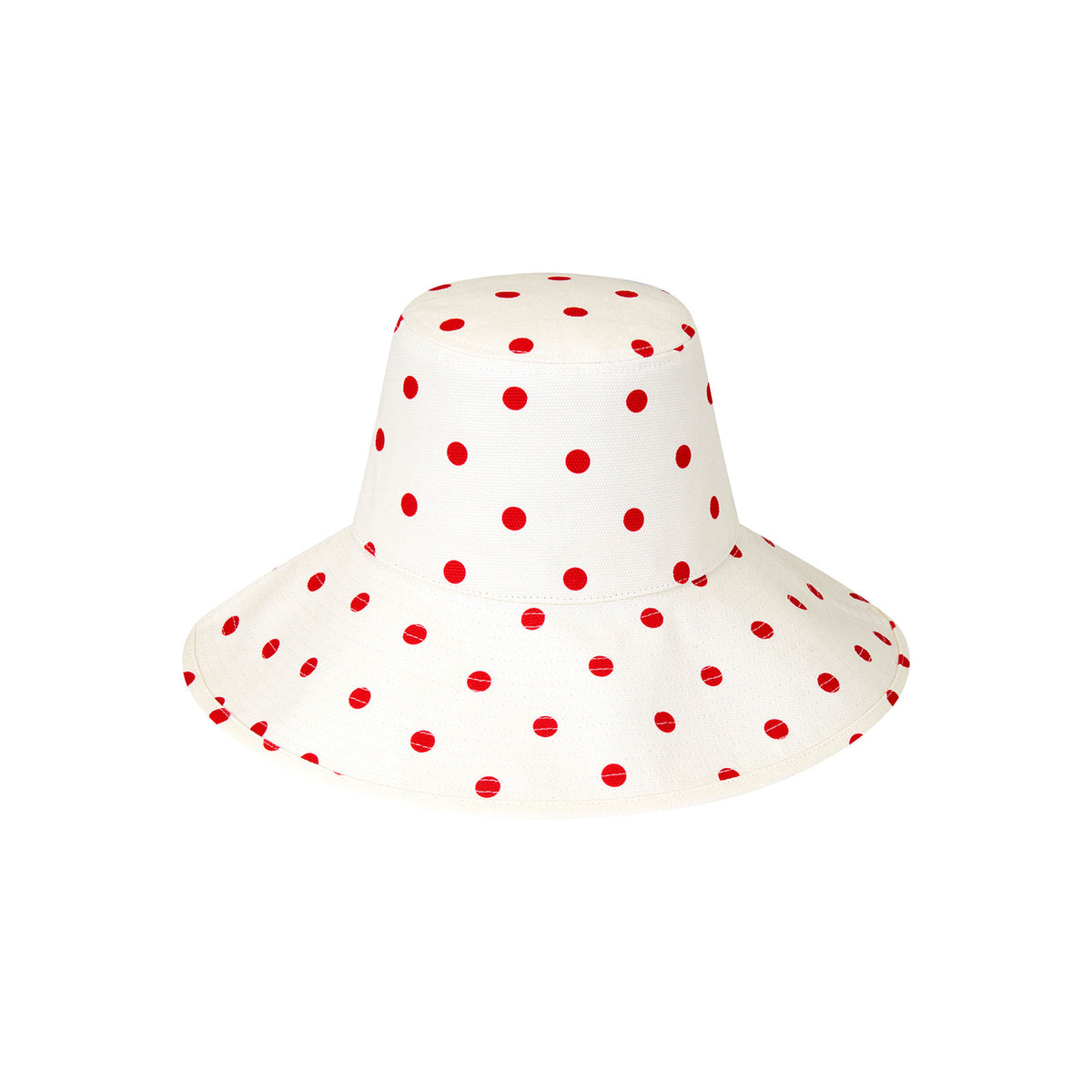 Chic White Bucket Hat with Red Accent Tilley Tilley Wide Brim Bucket Hat White/Sport Red  main image 4