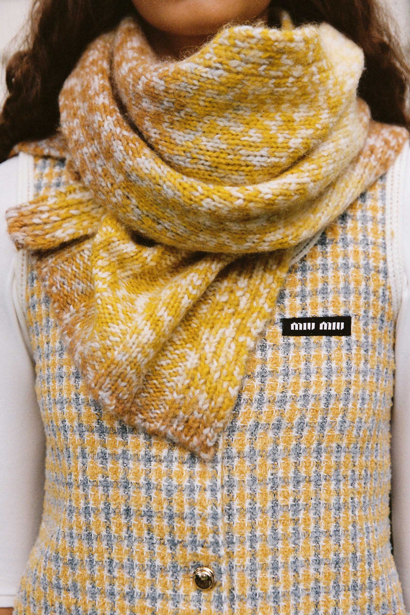 【中古】Y-3 KNIT SCARF イエロー yellow_inffinity_scarf_wmen.jpg
