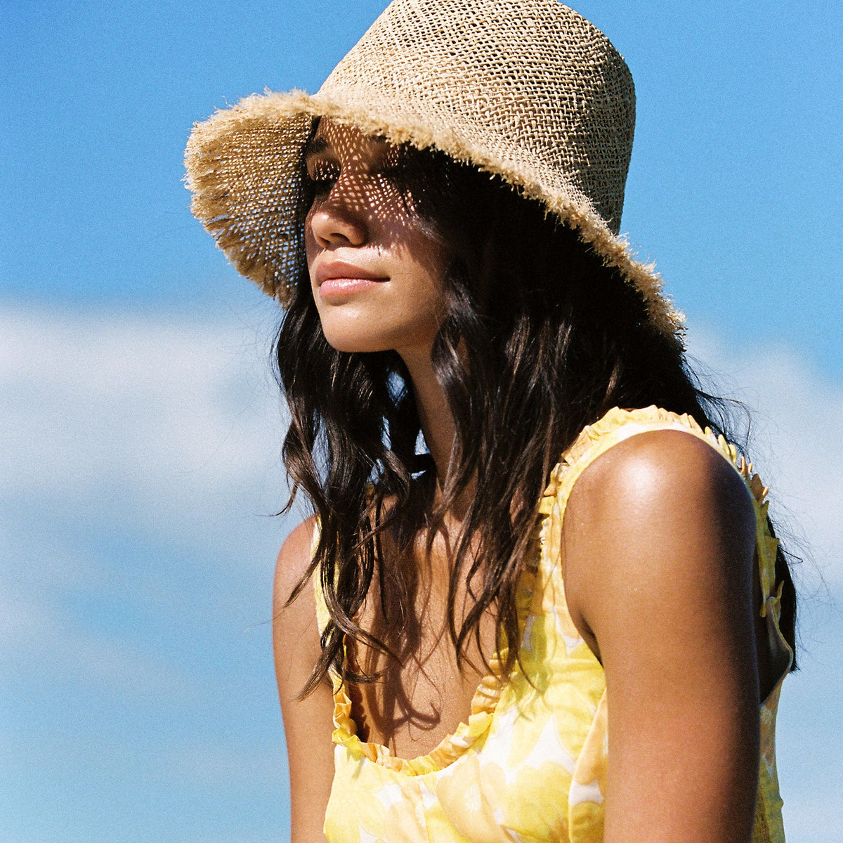 Reef Straw Bucket Hat (Fray) | Lack of Color [EU]