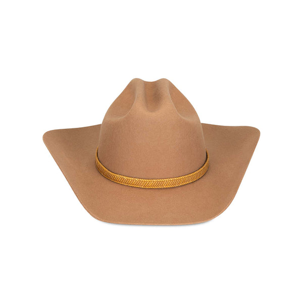 The Ridge - Teak Wool Felt Cowboy Hat with Interchangeable Band