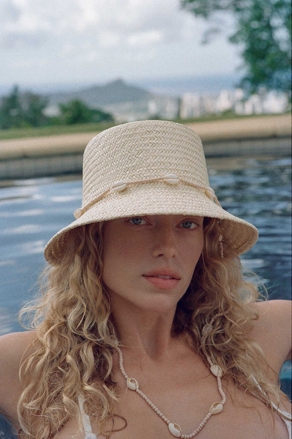 The Inca Bucket - Straw Bucket Hat in Natural