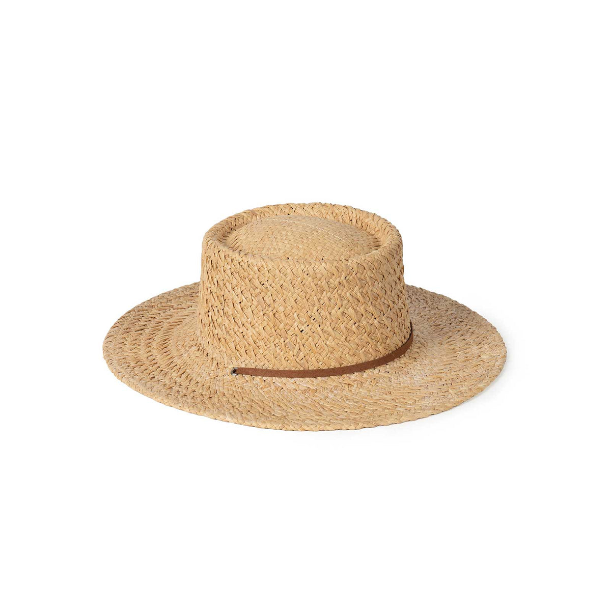 The Wanderer Straw Boater Hat (Natural) Lack of Color [US]