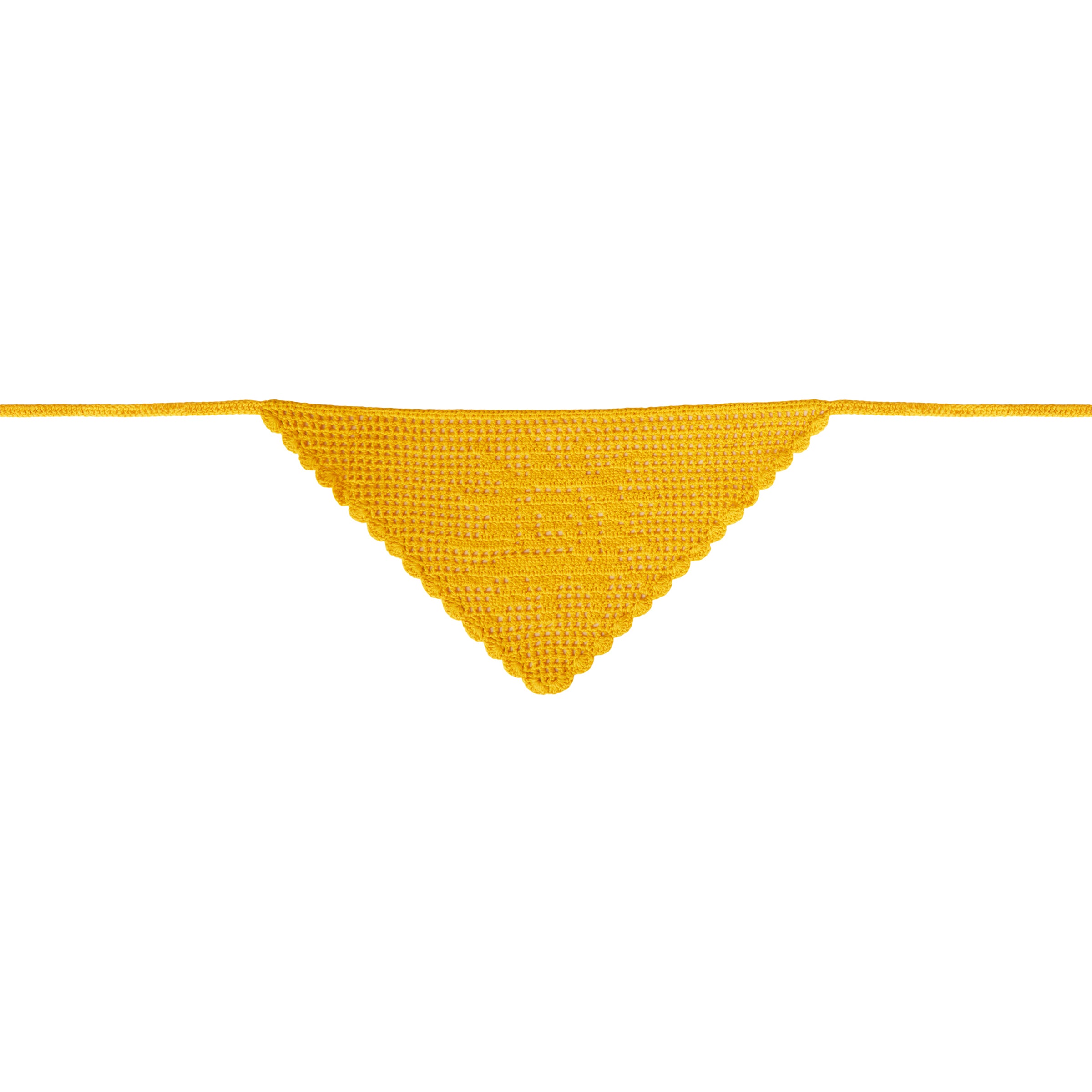 Sunkissed Cotton Triangle Bandana (Yellow) | Lack of Color [US]