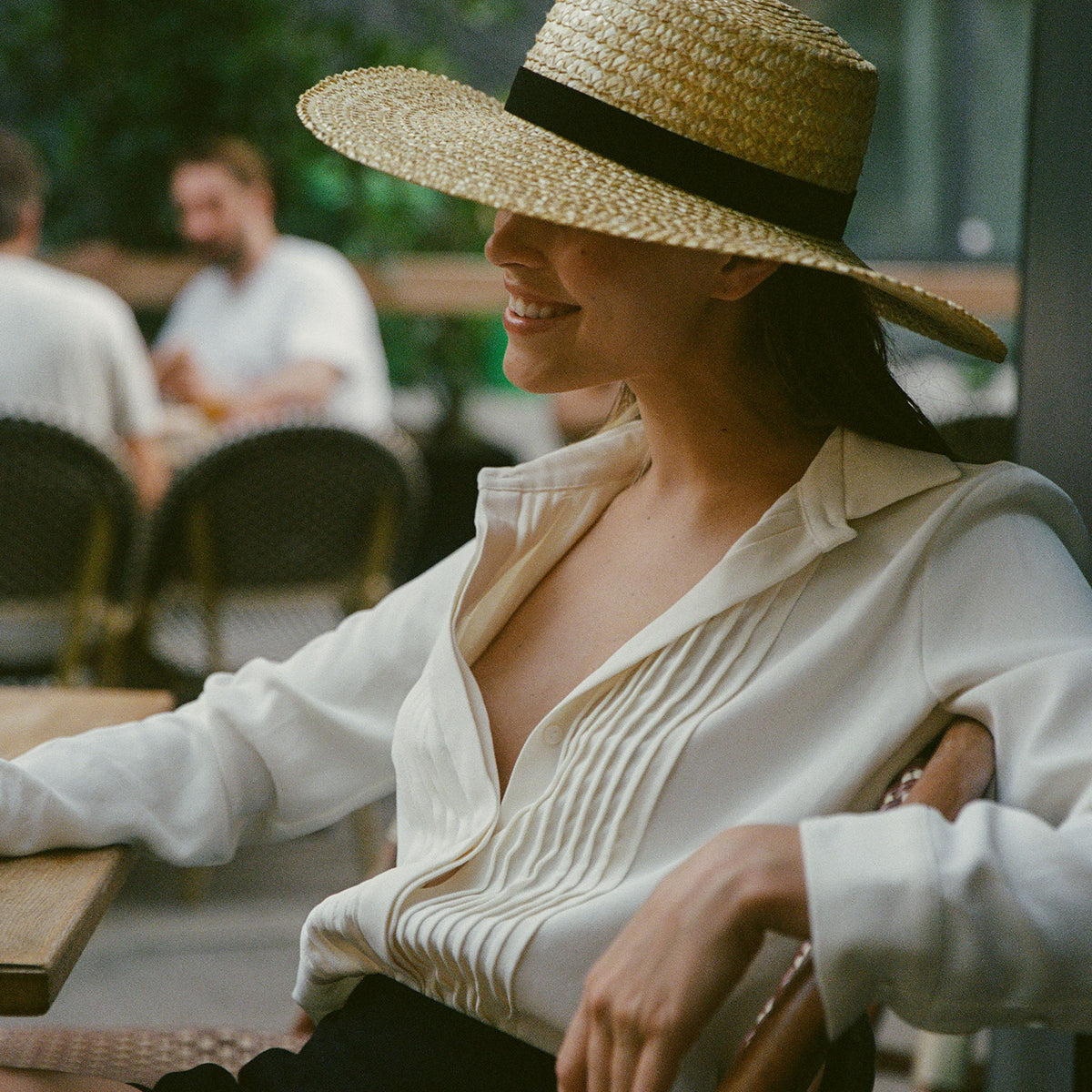 Boater Hat Lack Of Color Panama Hat Mira Wide Brim Boater Hat