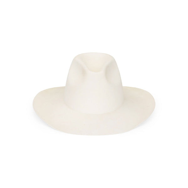 Nash Western - Snow Wool Felt Cowboy Hat with wide brim and tall crown
