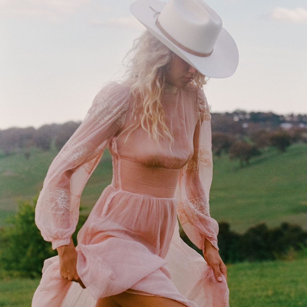 Lack of Color Ridge Cowboy in Ivory Small New Womens Western Beach festival Lack of Color Women main image 3