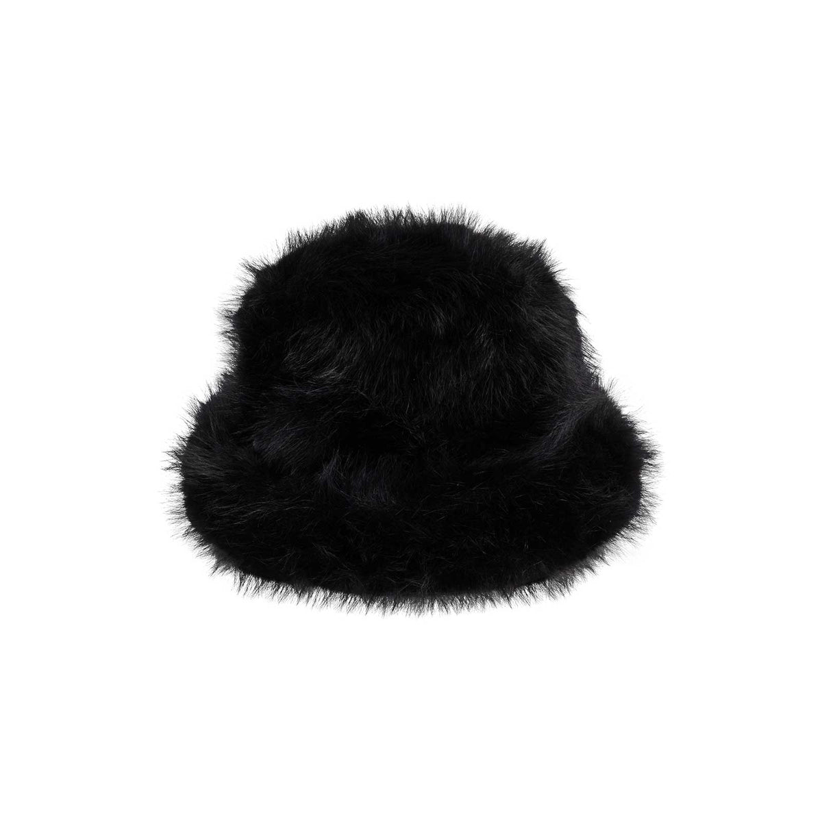 LUNA B New Bucket Hat Black Faux Leather Leather Bucket Hat in Napa Leather for Women | Eric Javits main image 2