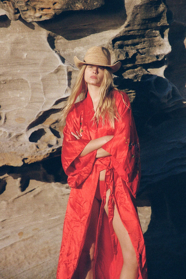 Raffia Western Fedora