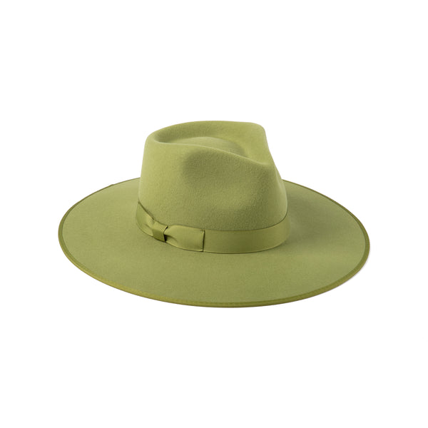 Cactus Rancher - Wool Felt Fedora Hat in Green