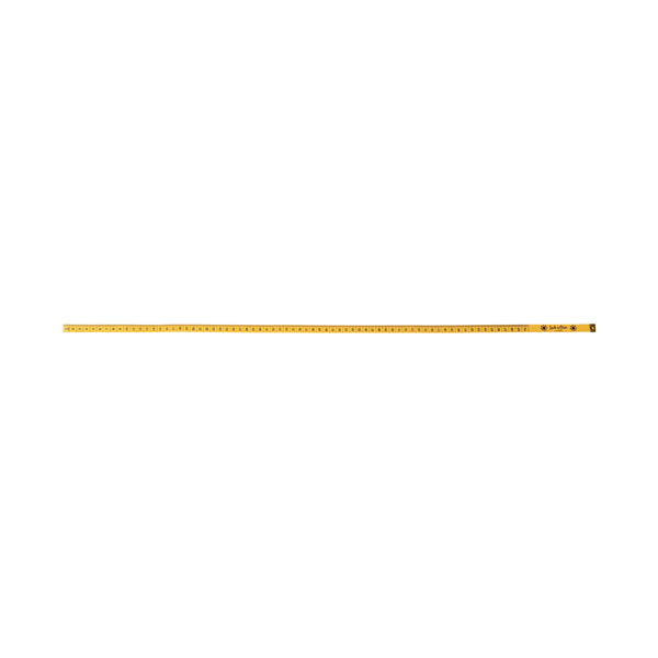 Yellow measuring tape marked in centimeters and inches, measuring up to 70cm.