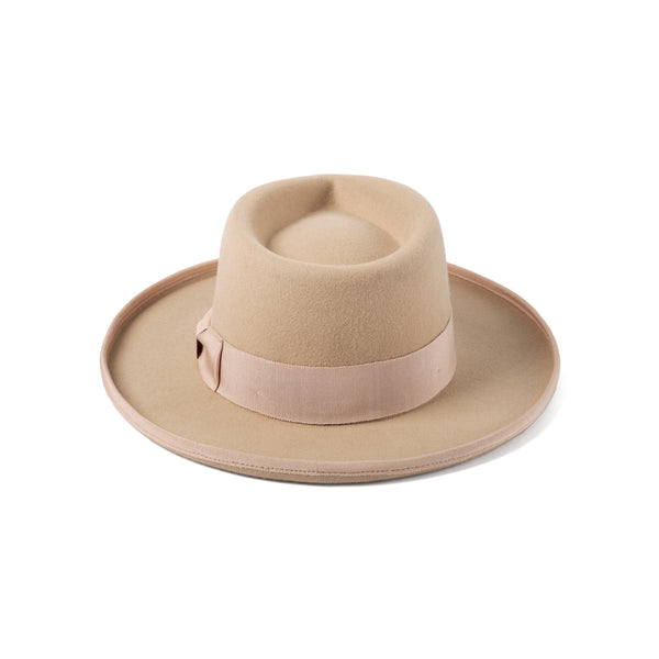 Pierre - Wool Felt Fedora Hat in Pink