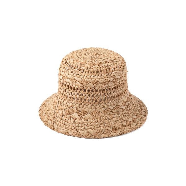 The Inca Bucket - Straw Bucket Hat in Brown