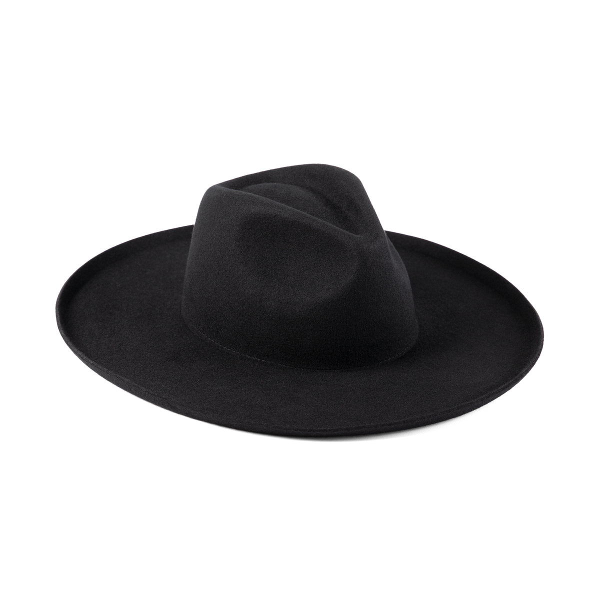 The Melodic Fedora in Black
Lack of Color
$159 size S 55cm
Color
Black Noir Rancher - Wool Felt Fedora Hat (Black) | Lack of Color [US] main image 2
