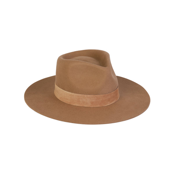 The Mirage - Wool Felt Fedora Hat in Brown