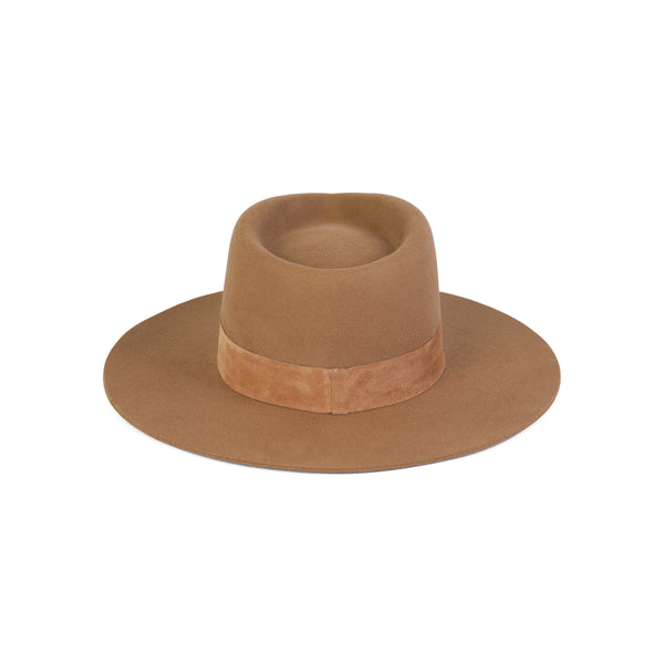 The Mirage - Wool Felt Fedora Hat in Brown