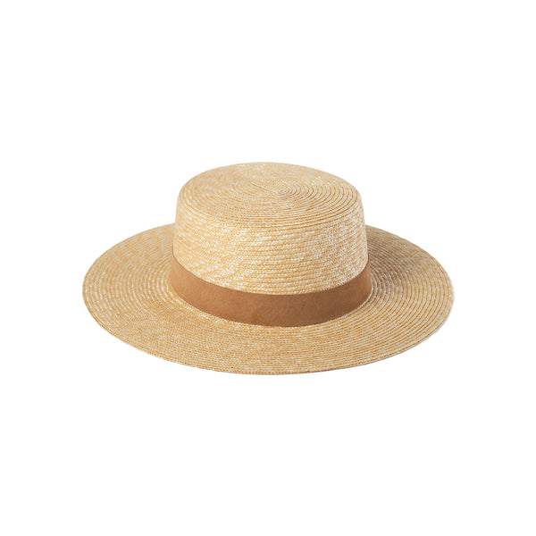 The Spencer Boater - Straw Boater Hat in Natural