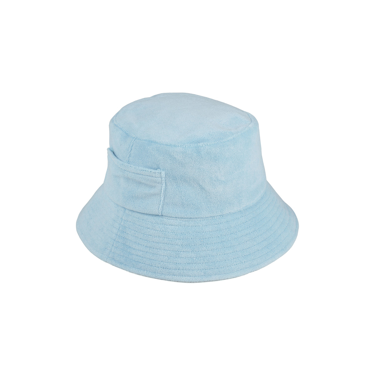 Wave Bucket Hat - Aqua Terry