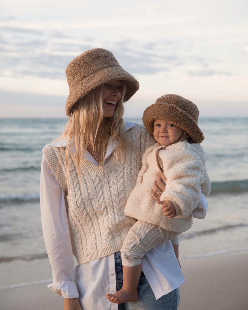 Kids Teddy Bucket - Teddy Bucket Hat in Brown | Lack of Color US