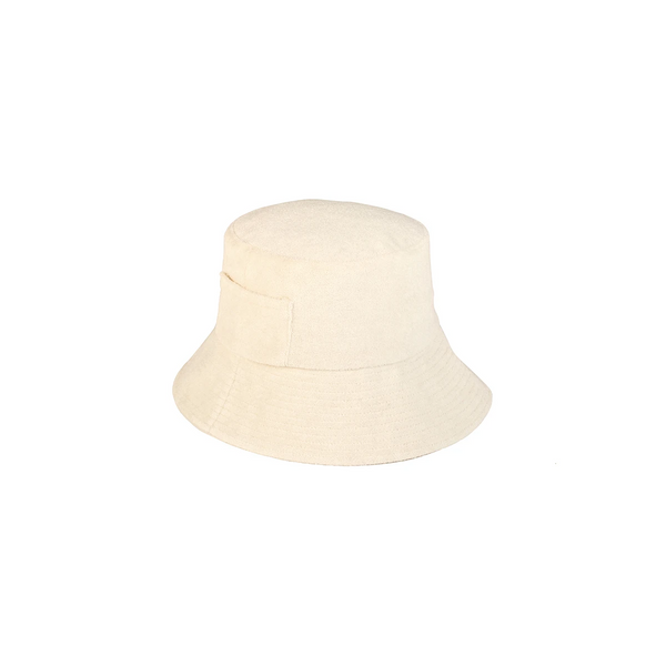 Kids Wave Bucket - Cotton Bucket Hat in Beige