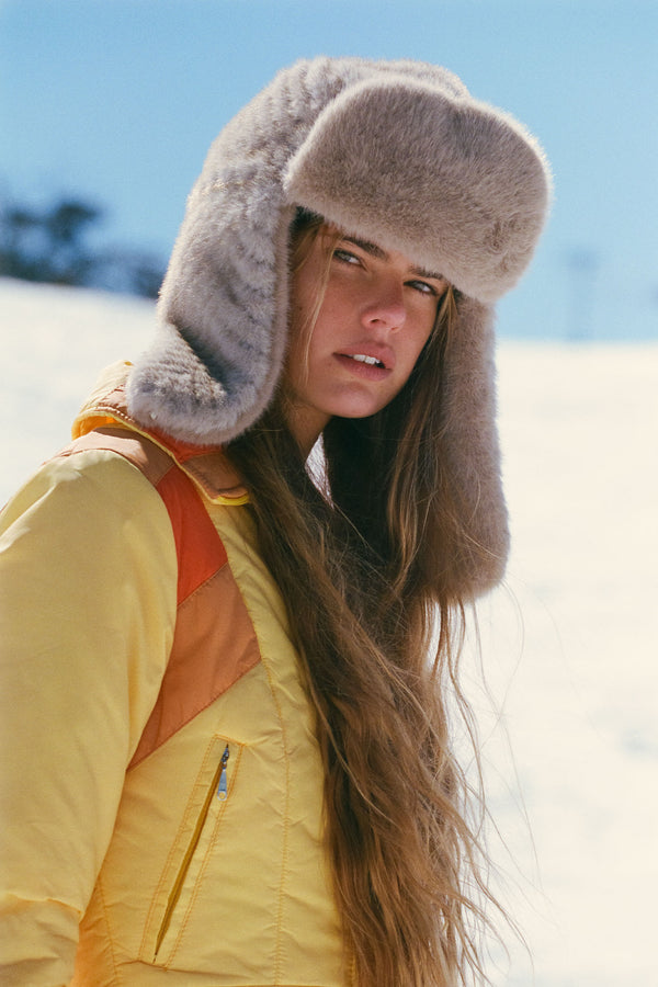 Chevron Trapper - Cappuccino