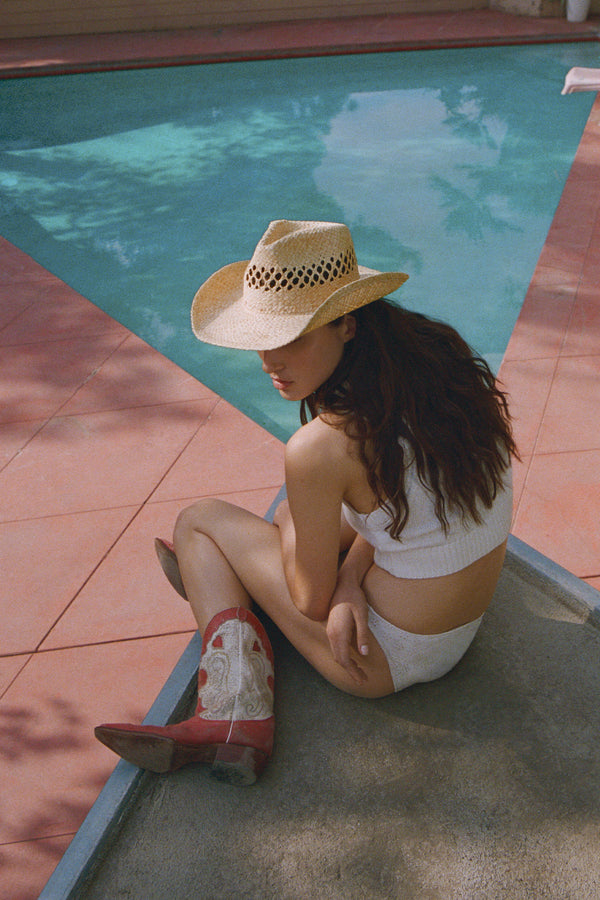Desert Cowboy - Straw Fedora Hat | Lack of Color [UK]