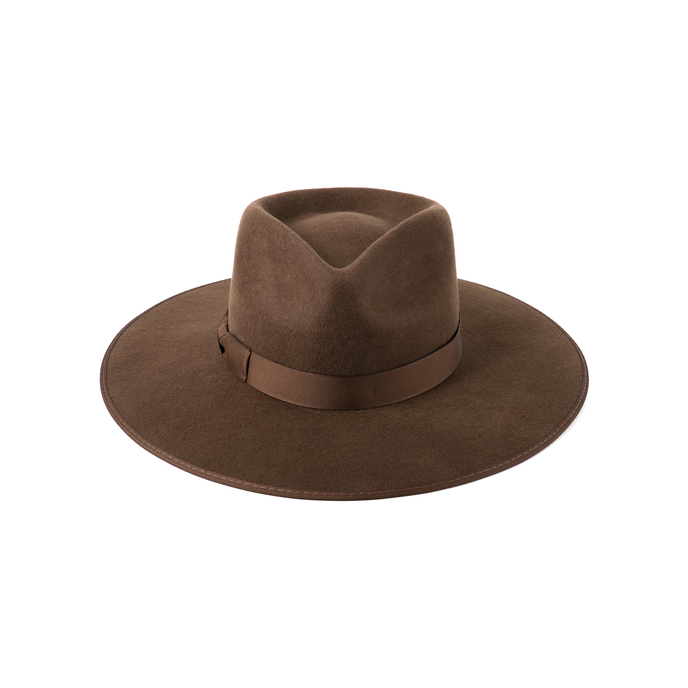 何でも揃う Espresso of Lack | Brown in Hat Rancher Felt Wool - Rancher 帽子