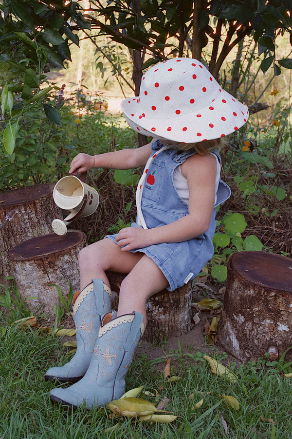 Holiday Bucket - Polka Dot Red - Kids