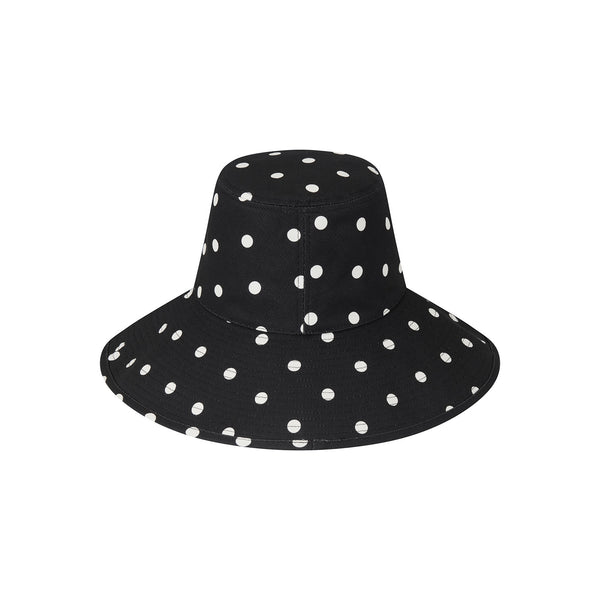 Holiday Bucket - Polka Dot Black