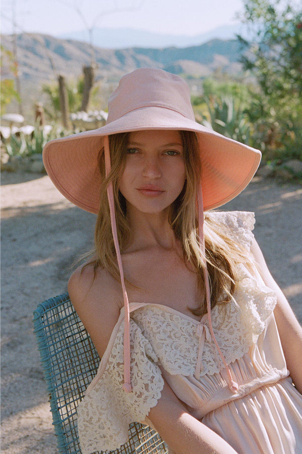 Holiday Cotton Bucket Hat (Pink)