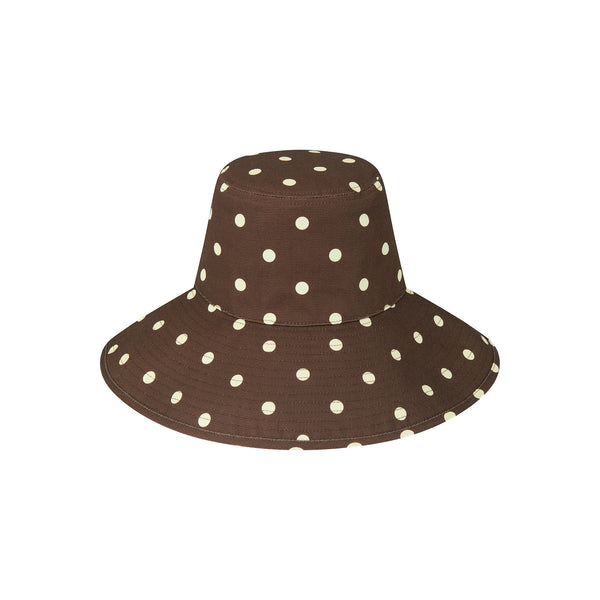 Holiday Bucket Hat in Polka Dot Brown | Lack of Color [US] display picture 1