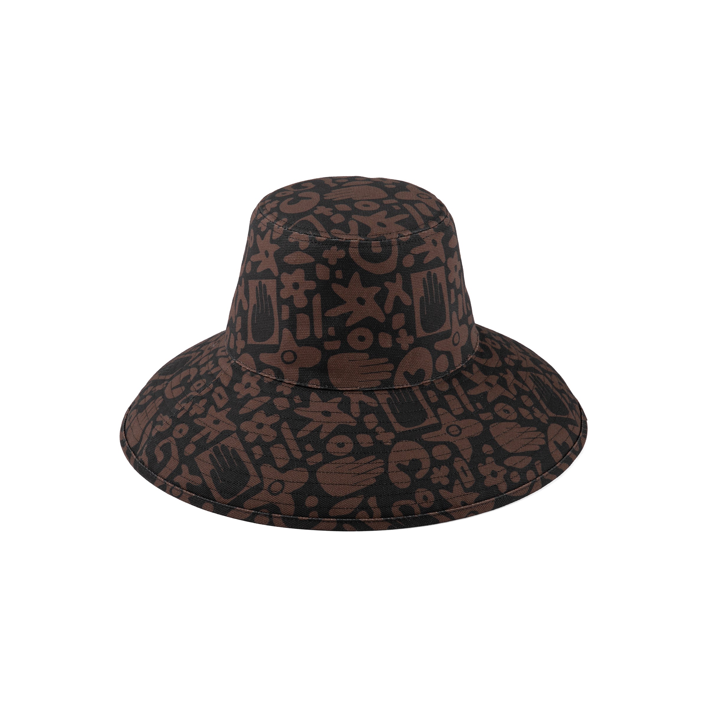 Holiday Bucket - Cotton Bucket Hat in Brown | Lack of Color US