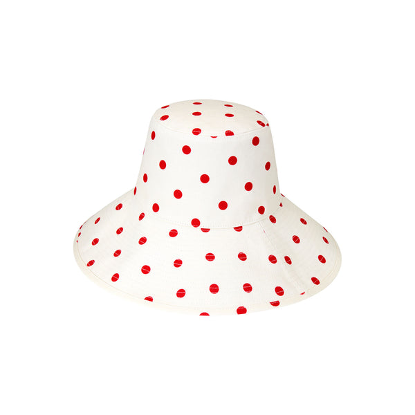 Holiday Bucket - Polka Dot Red