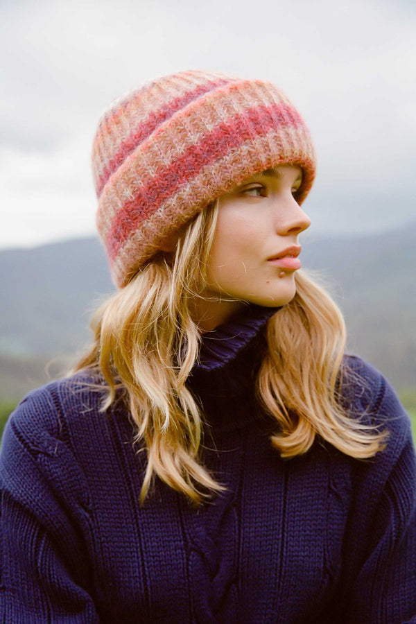 Illusion Beanie - Yarn Beanie in Multicolor