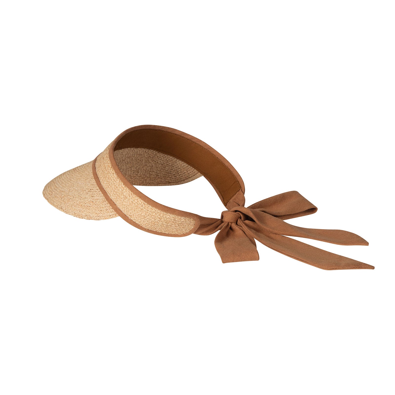 Linen Visor - Straw Cap in Natural | Lack of Color [UK]