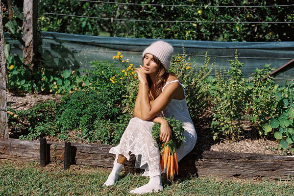 Mason Beanie - Yarn Beanie in Pink