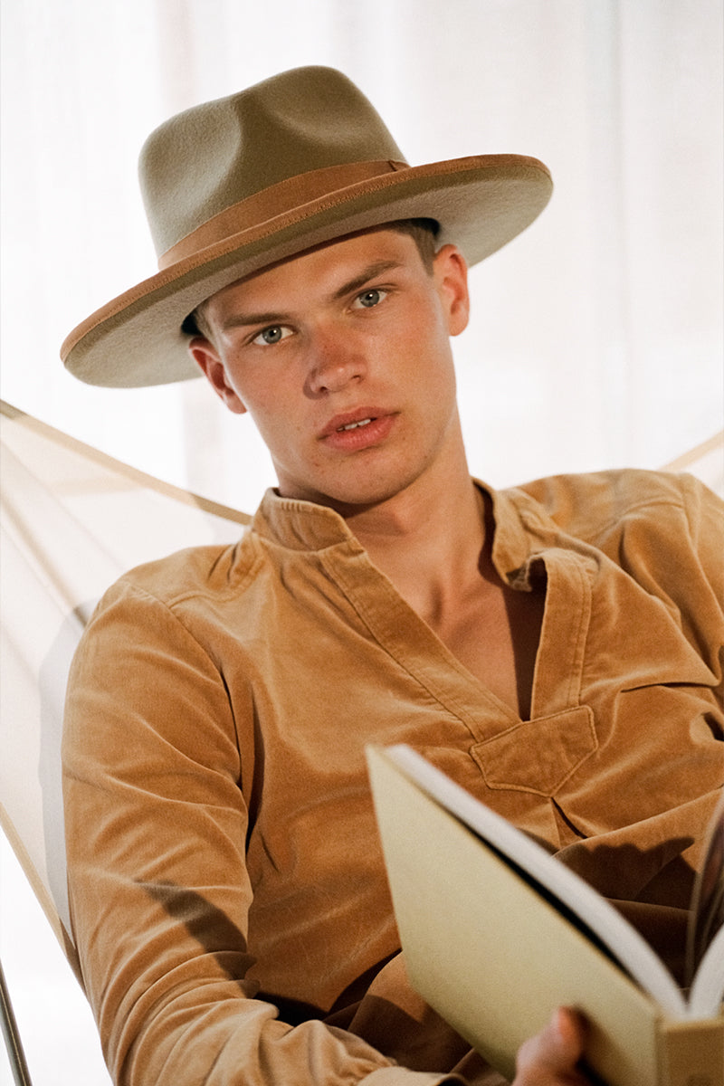 Palma Wide Fedora - Straw Fedora Hat in Natural | Lack of Color US