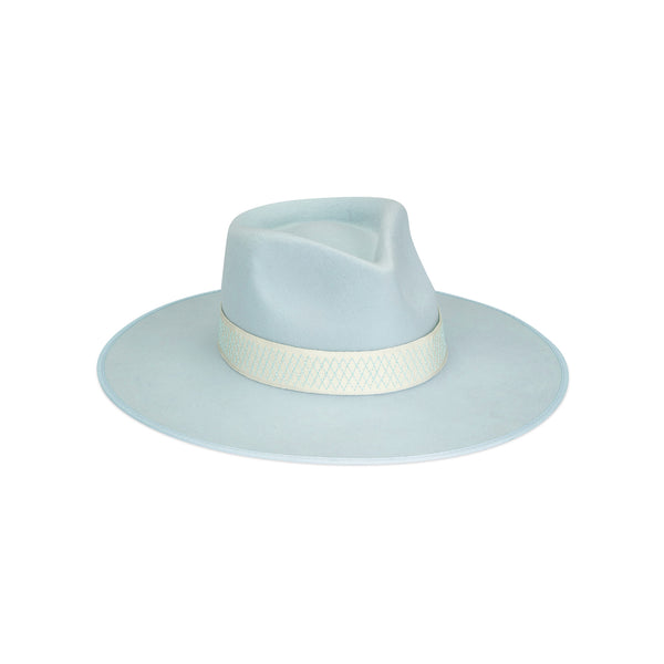 Lack of Color hat, size small (55cm), blue with beige trim Lack of Color Cosmic Boater Hat – Navy/Gold – 55cm Small  main image 2