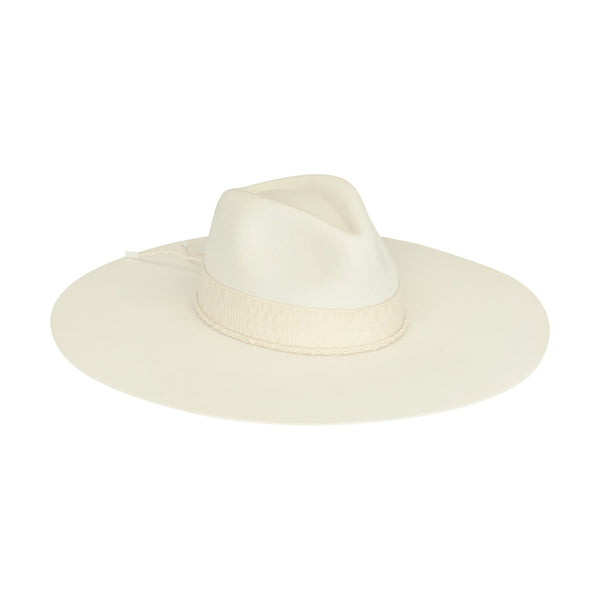 Montana - Wool Felt Fedora Hat (White) | Lack of Color [CA] display picture 3