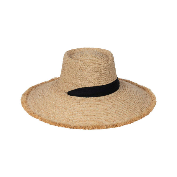 Paloma Sun Hat - Straw Boater Hat in Natural