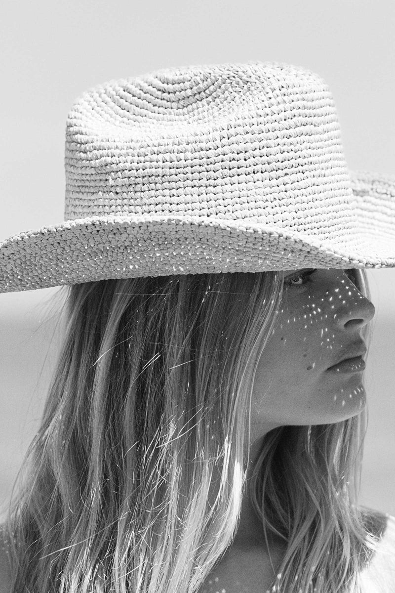 Castaway Taupe Raffia Cowboy Hat