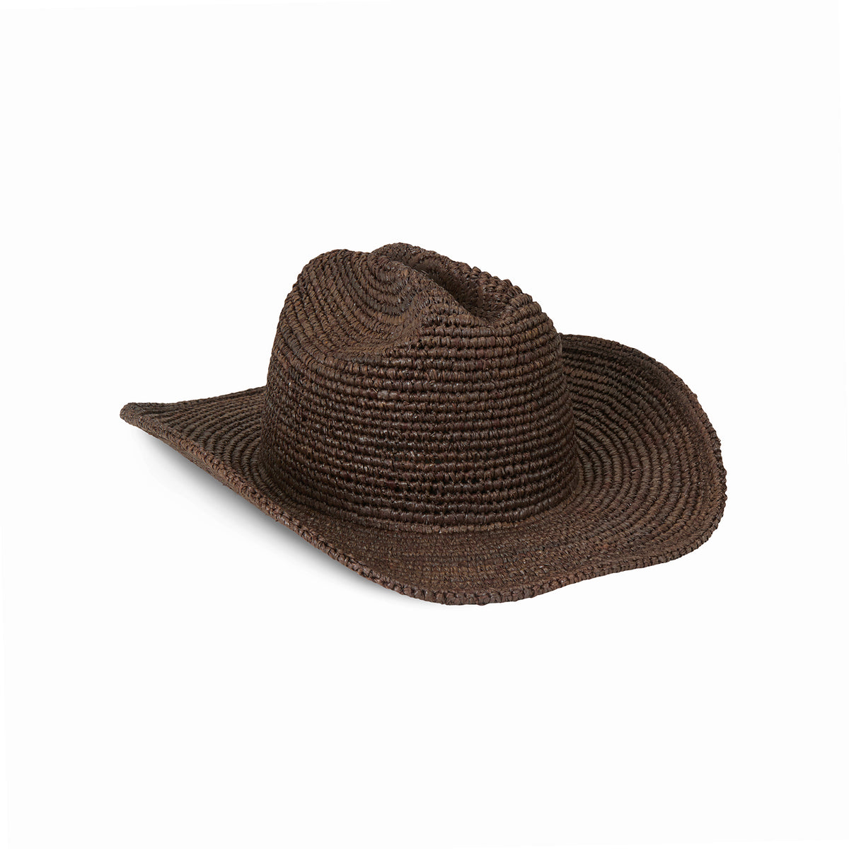 Raffia Straw Cowboy Hat (Brown) | Lack of Color [US]