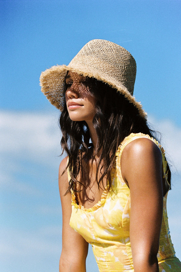 Reef Straw Bucket Hat (Fray) | Lack of Color [US] display picture 1