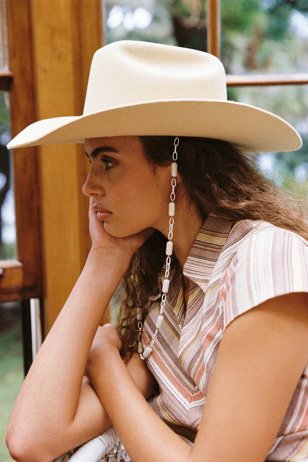 Ryder - Wool Felt Cowboy Hat (Butter Yellow) | Lack of Color  display picture 1