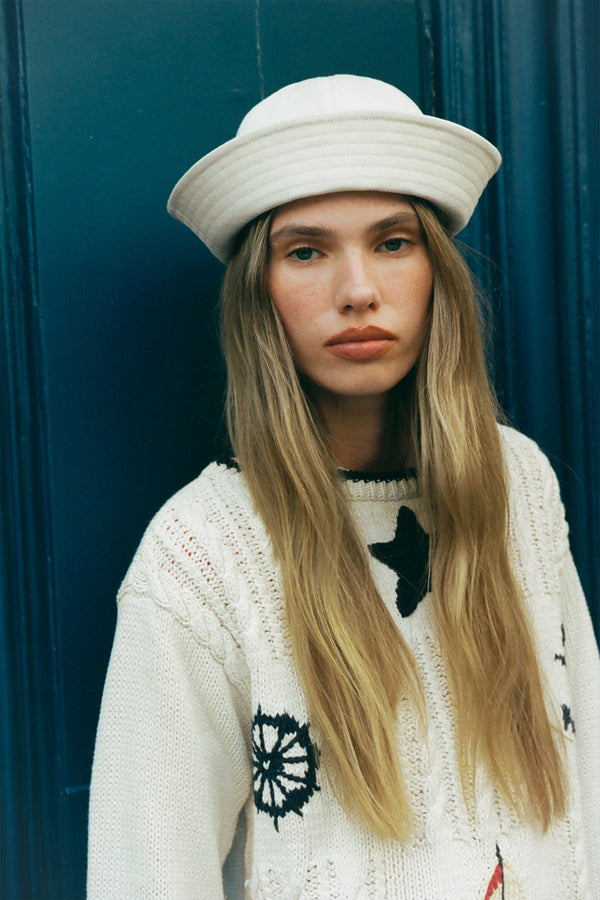 Sailor Hat - Ivory
