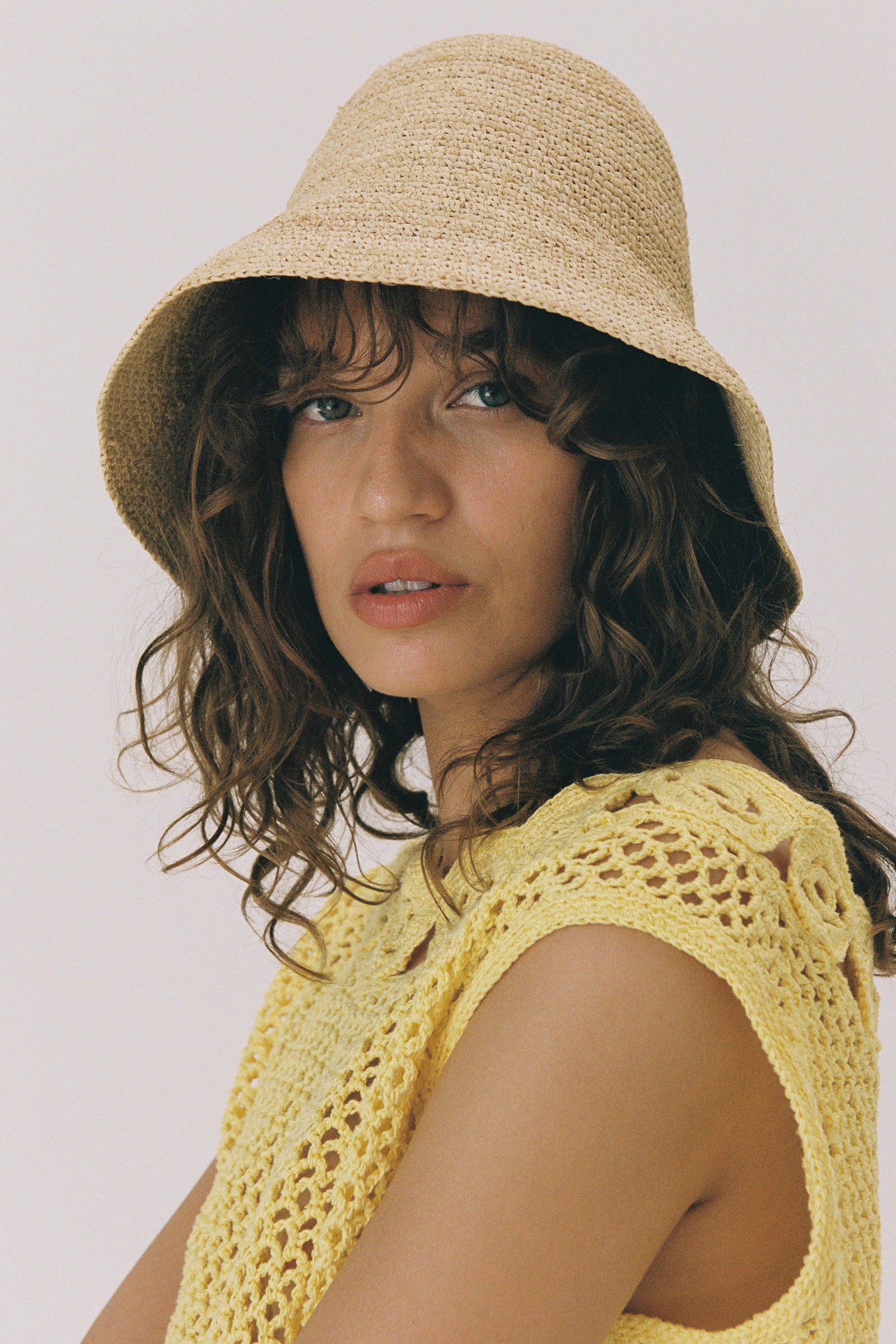 Shoal - Straw Bucket Hat (Packable for Travel) | Lack of Color [UK]